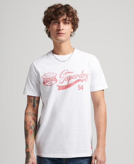 Vintage Script Style Coll Tee-Brilliant White - Superdry Singapore