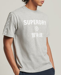 Code Core Sport Tee-Grey Marl - Superdry Singapore