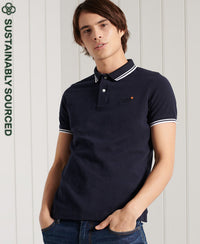Classic Poolside Pique Polo - Navy - Superdry Singapore