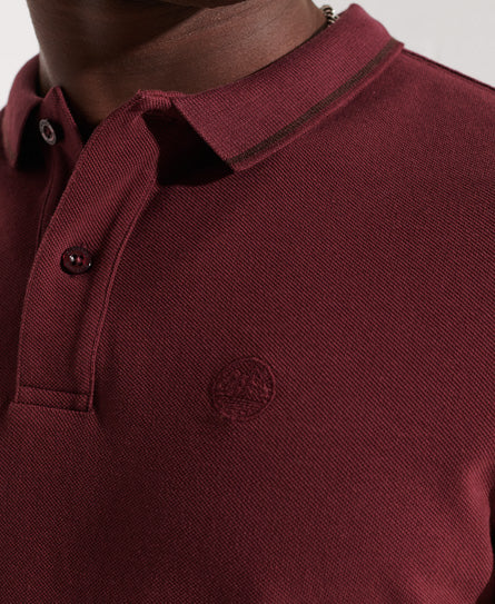 Organic Cotton Expedition Polo Shirt-Red - Superdry Singapore