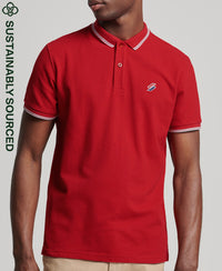 Code Essential Polo Shirt-Risk Red - Superdry Singapore
