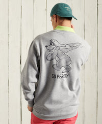 Military Non Branded Crew Sweatshirt - Grey - Superdry Singapore