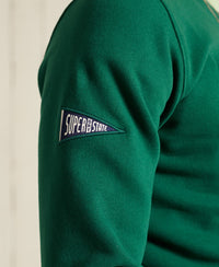 Limited Edition College Chenille Sweatshirt - Green - Superdry Singapore