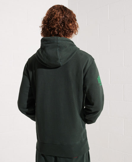 College Graphic Hoodie - Green - Superdry Singapore