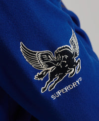 Collegiate Jersey Bomber Jacket - Blue - Superdry Singapore