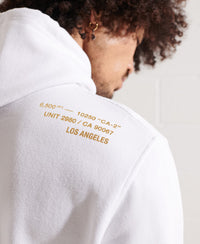Independent Foil Hoodie-White - Superdry Singapore