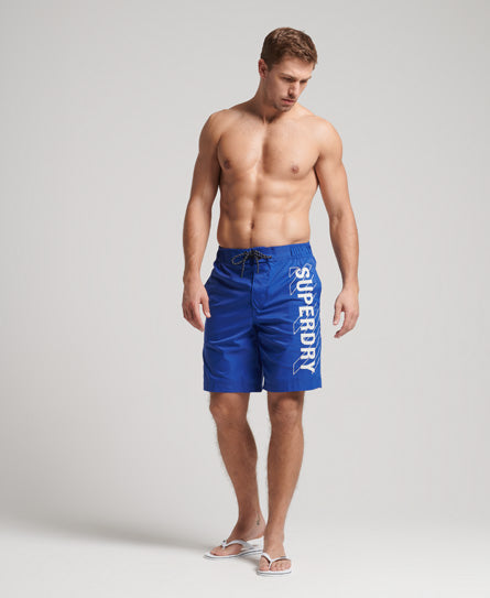 Classic Board Shorts - Blue - Superdry Singapore