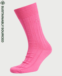 Casual Rib Socks-Pink - Superdry Singapore