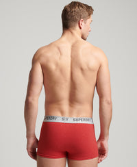 Organic Cotton Trunk Triple Pack-Red - Superdry Singapore