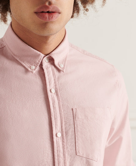 Studios Uni Oxford Shirt-Soft Pink - Superdry Singapore
