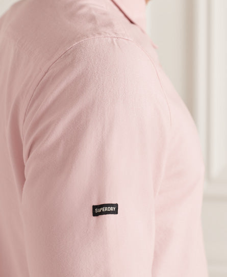 Studios Uni Oxford Shirt-Soft Pink - Superdry Singapore