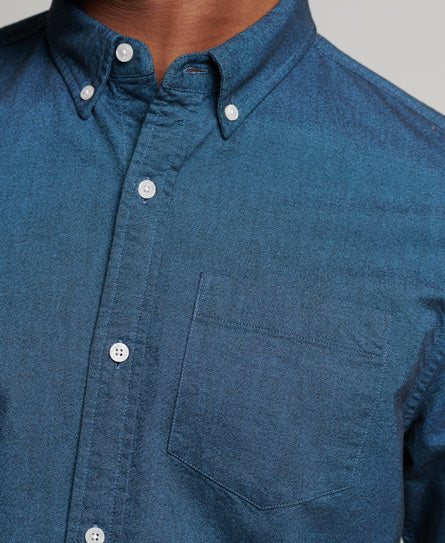 Studios Uni Oxford Shirt-Lichen Blue - Superdry Singapore