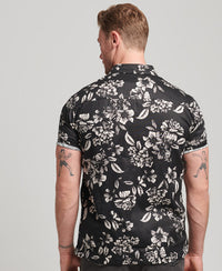 Vintage Hawaiian Shirt-Black Floral - Superdry Singapore