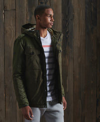 Corporal Field Jacket-Green - Superdry Singapore