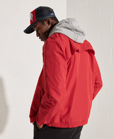 Track Cagoule Jacket - Red - Superdry Singapore
