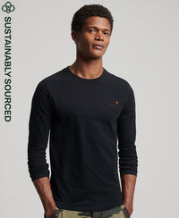 Organic Cotton Vintage Embroidered Top-Black - Superdry Singapore