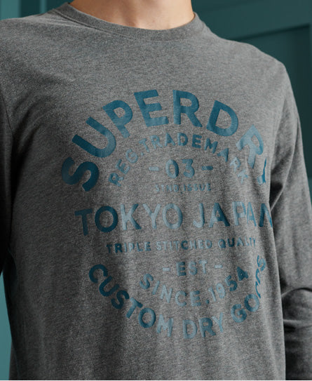 Crafted Workwear Long Sleeve Top - Superdry Singapore