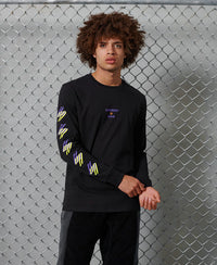 Sportstyle Long Sleeved Top-Black - Superdry Singapore