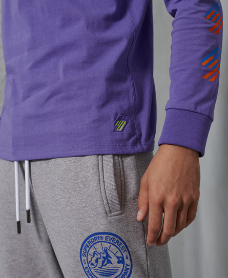 Sportstyle Long Sleeved Top-Purple - Superdry Singapore