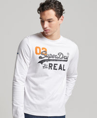 Vintage Logo American Classic Top - White - Superdry Singapore