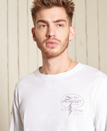 Black Out Long Sleeve Top - White - Superdry Singapore