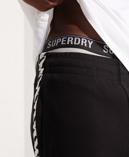 Code Tape Track Pants - Black - Superdry Singapore