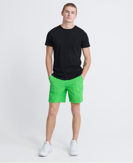 Nue Wave Wash Shorts - Green - Superdry Singapore