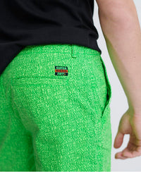 Nue Wave Wash Shorts - Green - Superdry Singapore