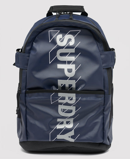 Sport Code Tarp Backpack - Navy - Superdry Singapore