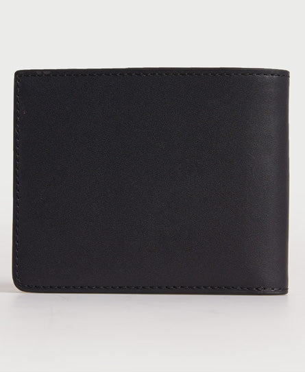 Nyc Bifold Leather Wallet - Black - Superdry Singapore
