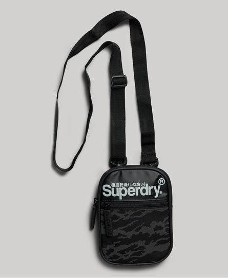 Neo Tarp Sport Pouch Bag - Dark Grey - Superdry Singapore