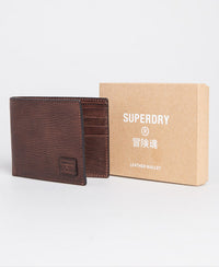 Benson Boxed Bi Fold Wallet-Brown - Superdry Singapore