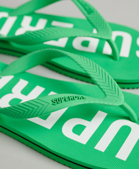 Code Essential Flip Flop-Bright Green - Superdry Singapore