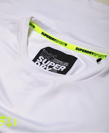Active Graphic Tee - White - Superdry Singapore