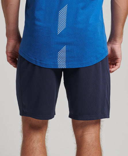 Core Relaxed Shorts-Rich Navy - Superdry Singapore