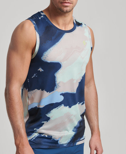 Run Vest - Abstract Camo - Superdry Singapore