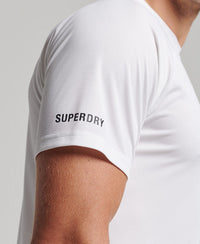 Train Active Short Sleeve T-Shirt - White - Superdry Singapore