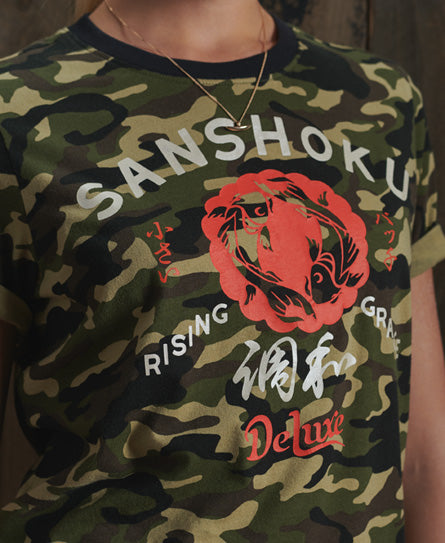 Rising Sun T-Shirt-Khaki - Superdry Singapore