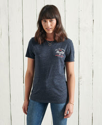 Crafted Workwear T-Shirt - Navy - Superdry Singapore