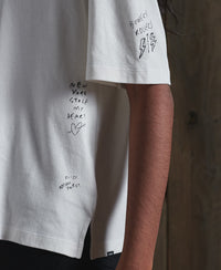 Super Embroidered City T-Shirt-White - Superdry Singapore
