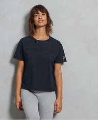 Sportstyle Embossed T-Shirt-Dark Blue - Superdry Singapore