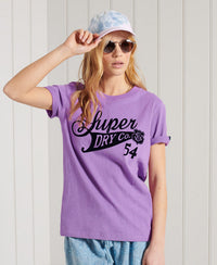 Collegiate Cali State T-Shirt - Purple - Superdry Singapore