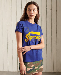 Collegiate Cali State T-Shirt - Light Blue - Superdry Singapore