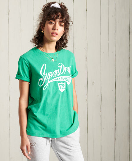 Collegiate Cali State T-Shirt - Green - Superdry Singapore