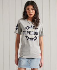 Collegiate Athletic Union T-Shirt - Grey - Superdry Singapore