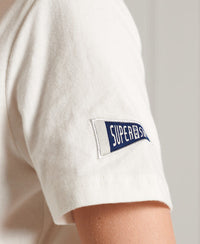 Collegiate Athletic Union T-Shirt - Cream - Superdry Singapore