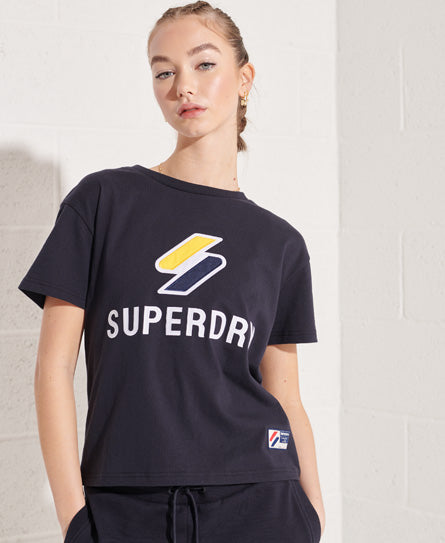 Sportstyle Classic T-Shirt - Dark Blue - Superdry Singapore
