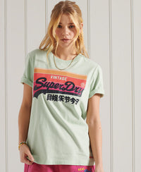 Vintage Logo Cali Lightweight T-Shirt - Green - Superdry Singapore