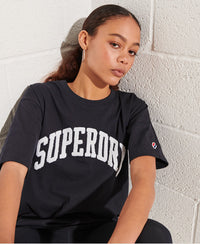 Varsity Arch Mono T-Shirt - Navy - Superdry Singapore