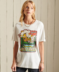 Heritage Mountain T-Shirt - Cream - Superdry Singapore